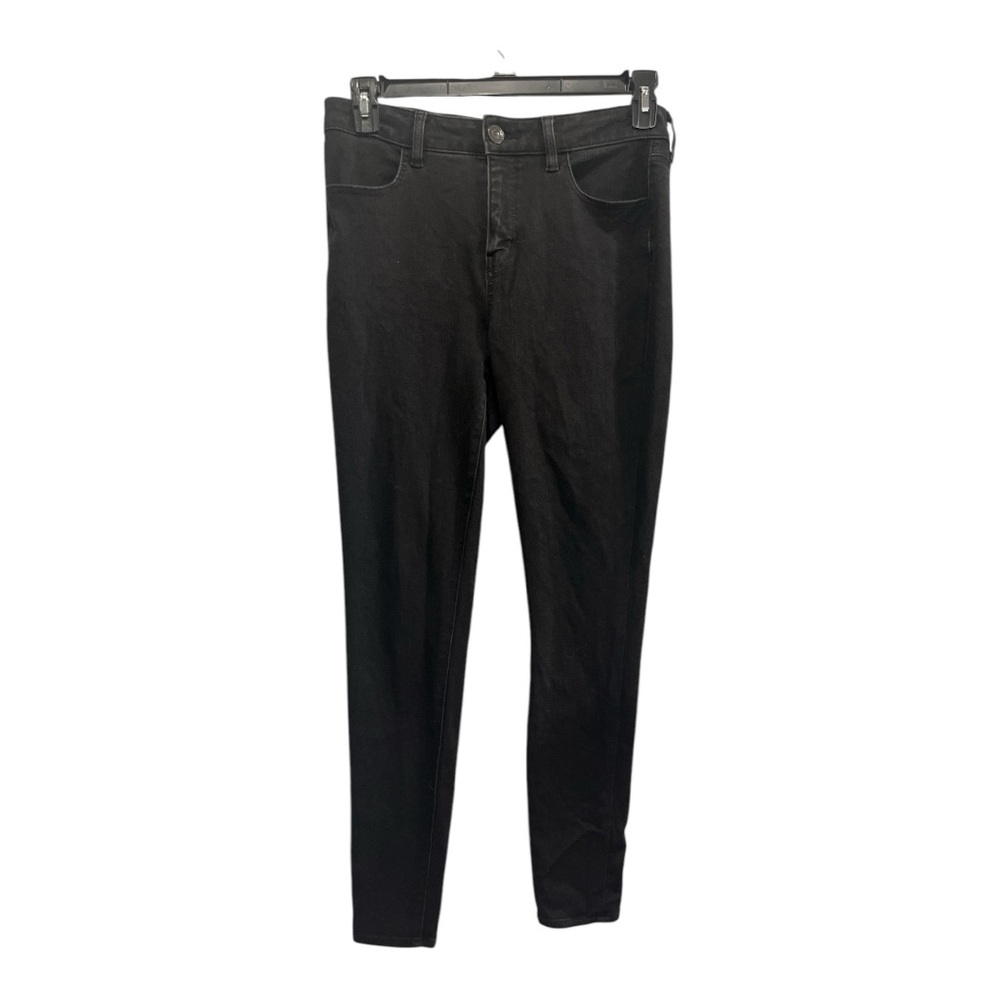 American Eagle Classic Black denim hi rise Jeans. Size 10
